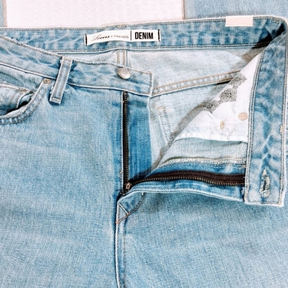 LOVERS + FRIENDS High-Rise Tapered Distressed Jeans in Siena Size 26 - Picture 5 of 16